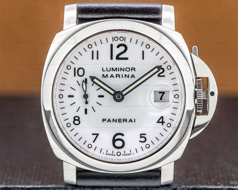 used panerai 40mm|panerai 40mm white dial.